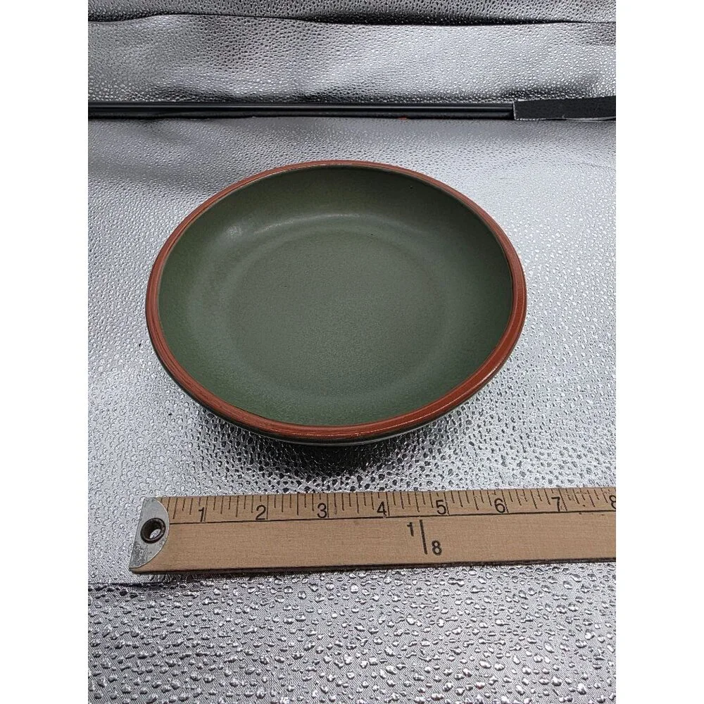Casa Verde WSP Portugal‎ Green Terra Cotta Pasta Soup Bowls Set of 2 Matte 7.5
